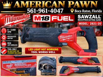 Milwaukee M18 FUEL SAWZALL Reciprocating Saw 2821-20 Tool Only