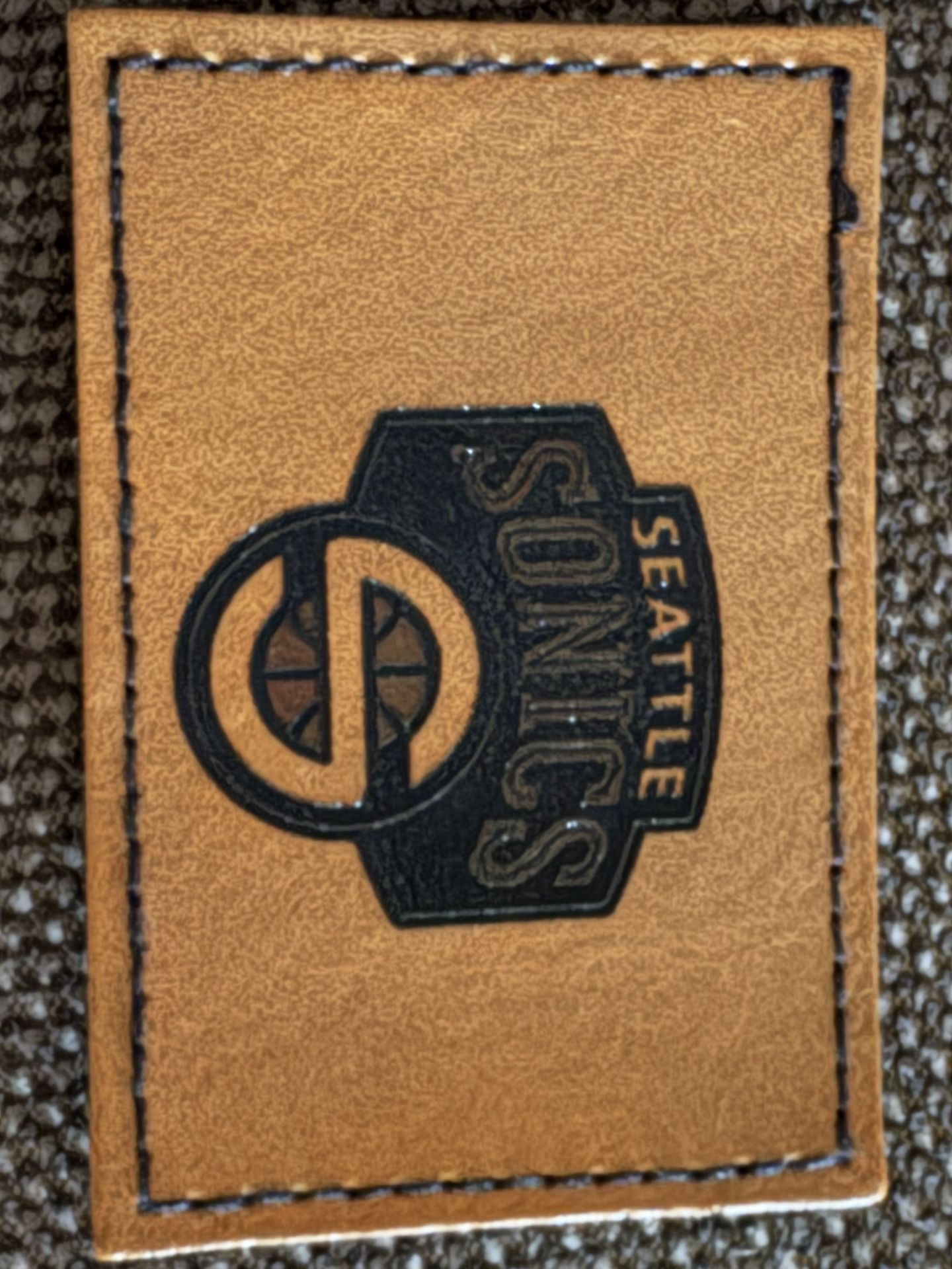 Laser Engraved Seattle Sonic’s Iron On Patch