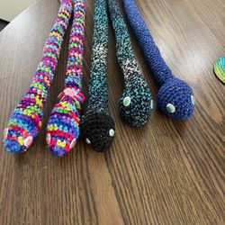 Crocheted Snakes 