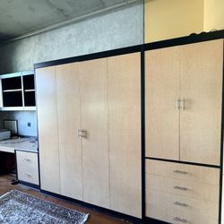 Murphy Bed, Desk, Dresser