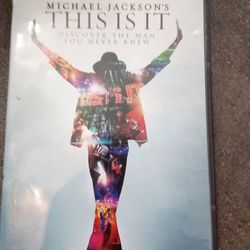 Michael Jackson. This is it dvd