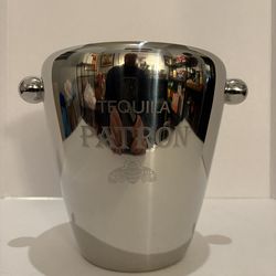 Tequila Patron Stainless Steel Ice Bucket