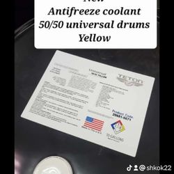 Special Special Antifreeze Coolant Drums 55galon Gold Universal $320 Only 