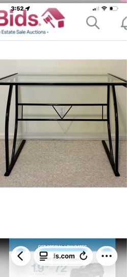 Metal & Glass Desk