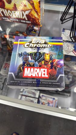 2026 Topps Chrome Marvel Trading Card Box — $150  Brand-new and factory sealed!  🔥 Collect Marvel favorites including Iron Man, Black Panther, Storm 