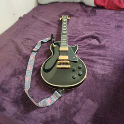Epiphone Les Paul Custom Electric Guitar + Amp