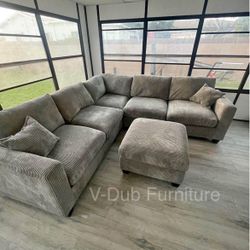 New Grey Sectional Couch 