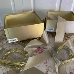Two Luxury Macys Gift Boxes Brand New- in Silver