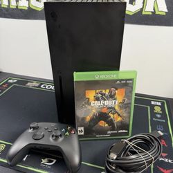 🎮 Microsoft Xbox Series X Black Console 1TB Controller,Cables &Call Of Duty BO4