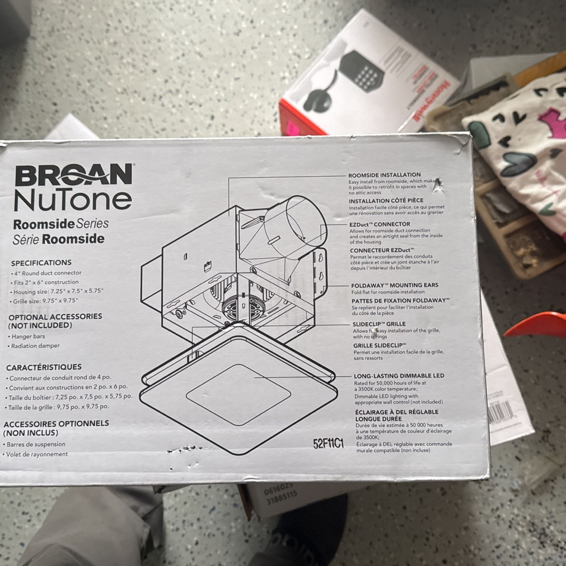 Broan Nutone Ventilation Fan With Led Light