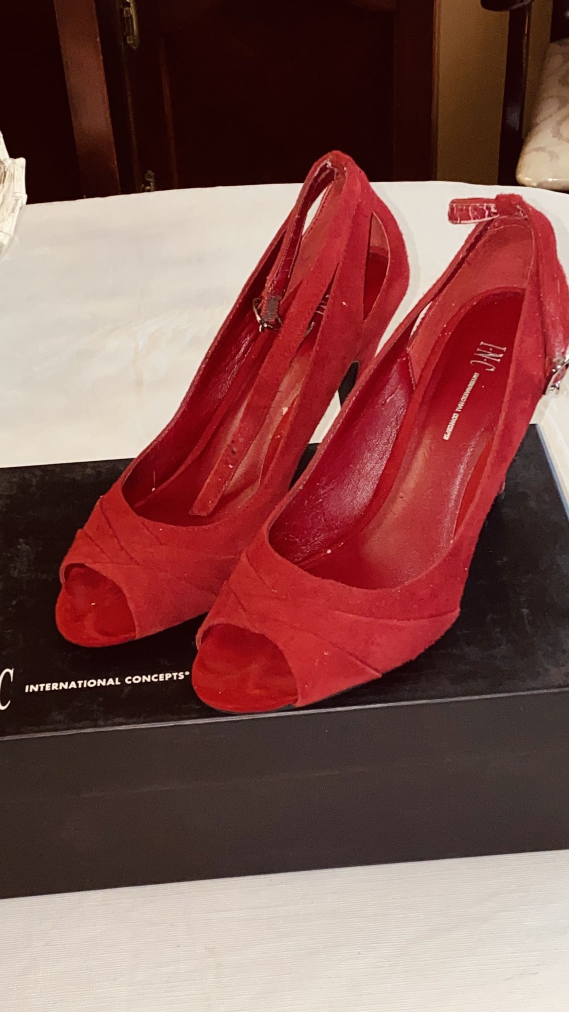 I. N. C. Red High Heels 👠 Size 6.5