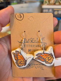 Handmade Clay Side profile Butterfly