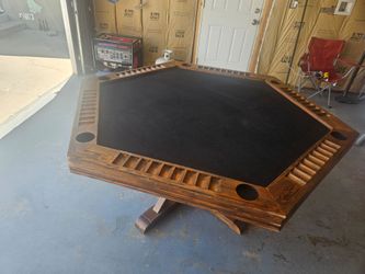 Solid Wood Poker Table