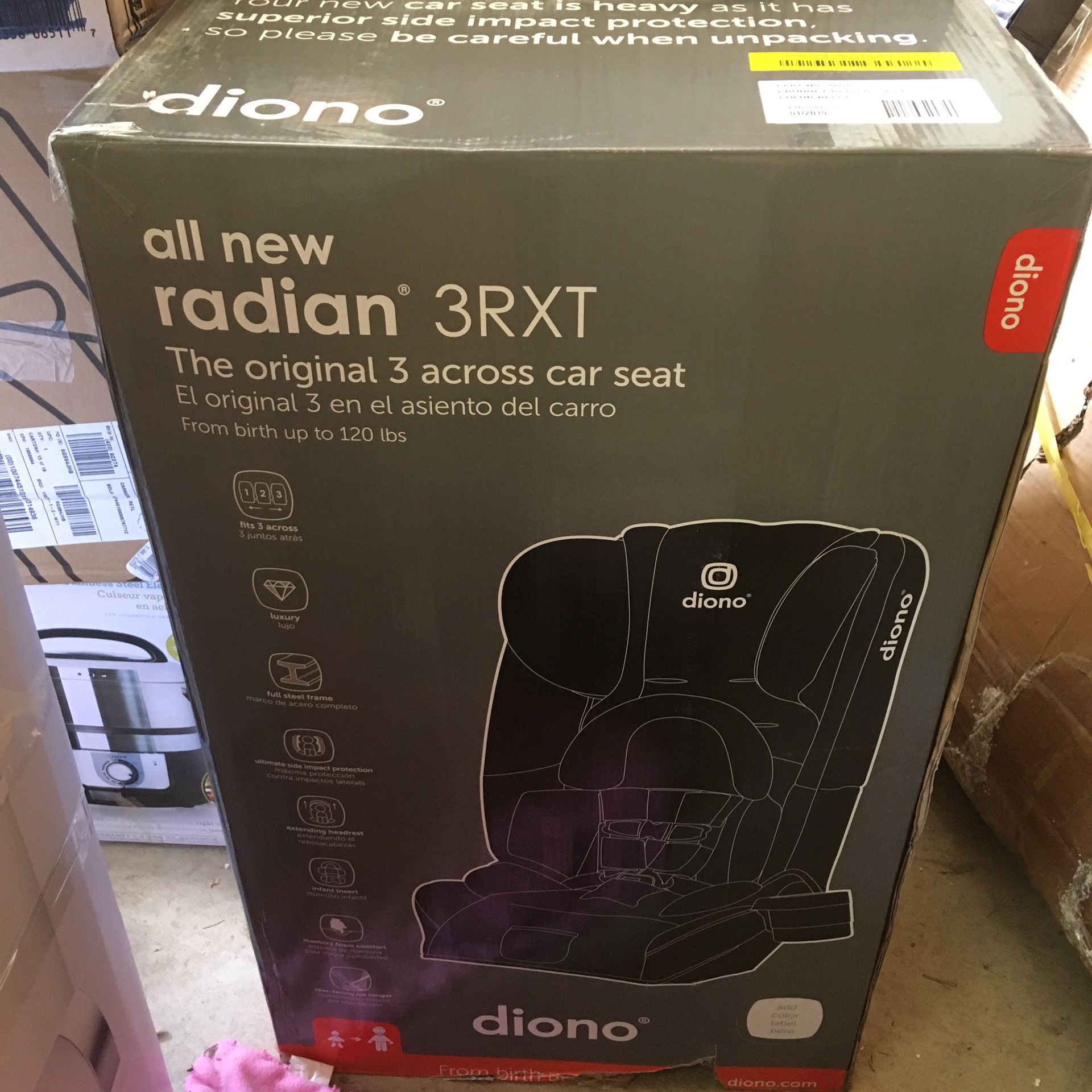 Diono radian is 3rxt Car seat new
