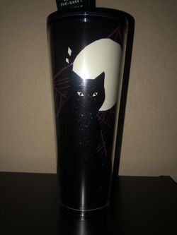 Starbucks glow In The Dark Cat Cup
