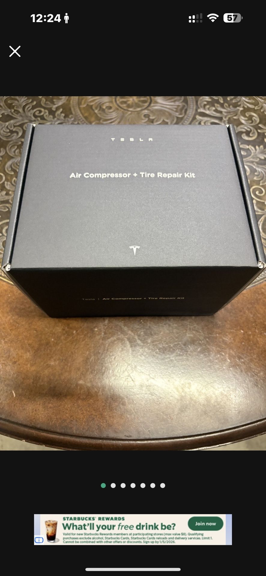 Tesla Air Compressor And Tire Repair Kit