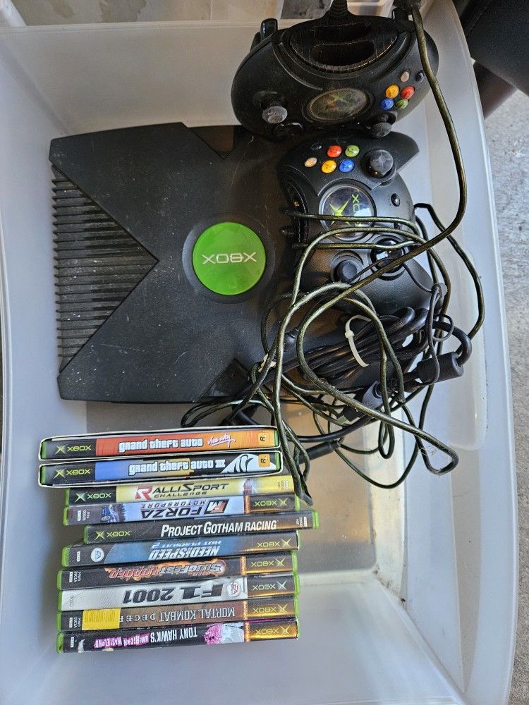 Original Xbox Console and Games