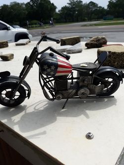 Cool metal tabletop motorcycle