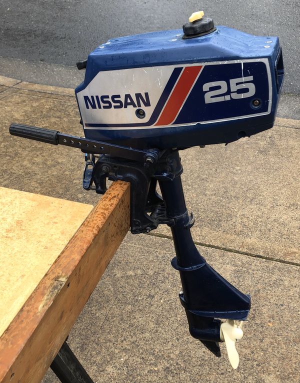 Nice Nissan Outboard 2.5hp 2-stroke w/factory manual for Sale in Tigard, OR - OfferUp