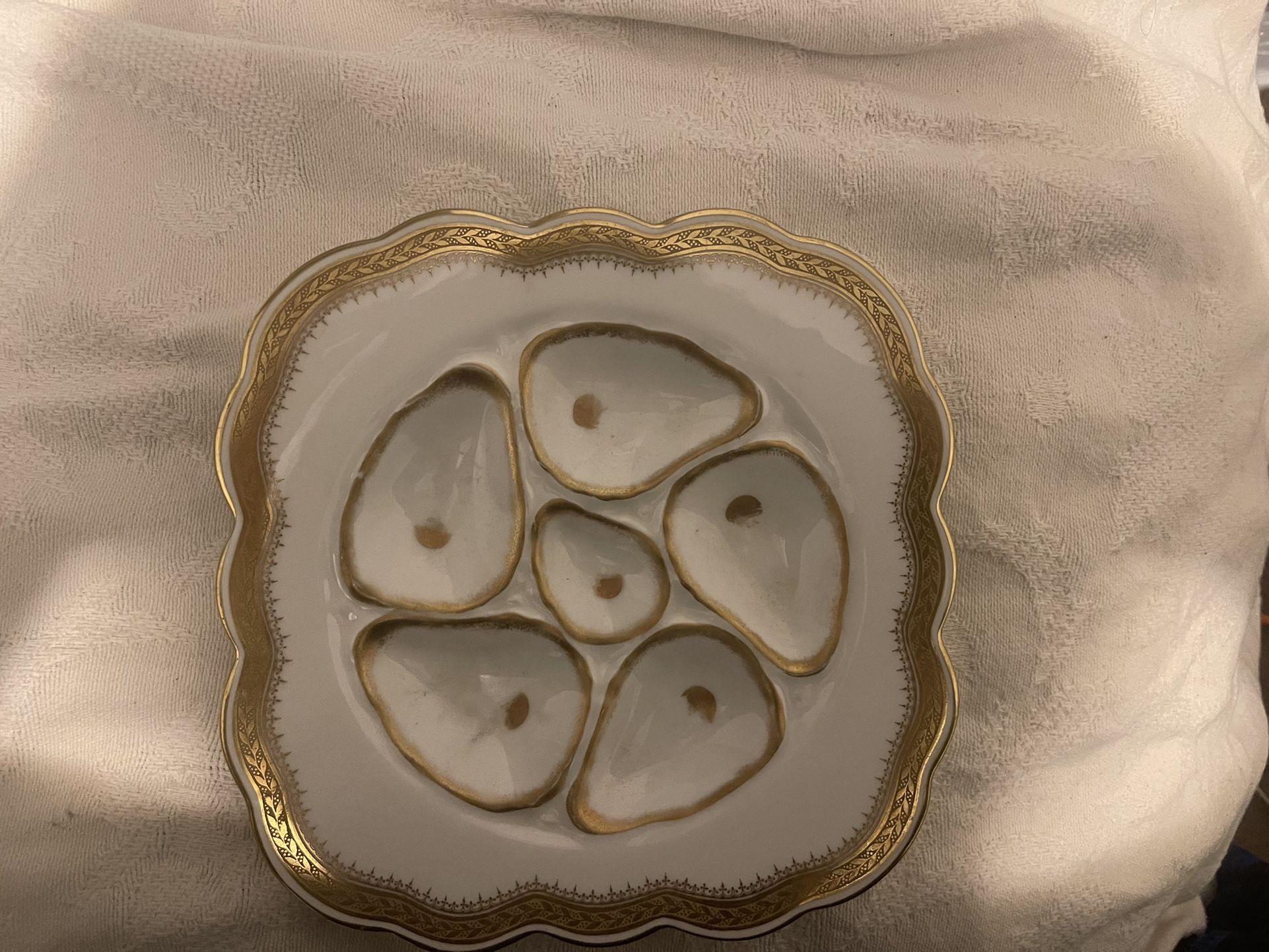 Antique Oyster Plate J.m.c.D&S Germany