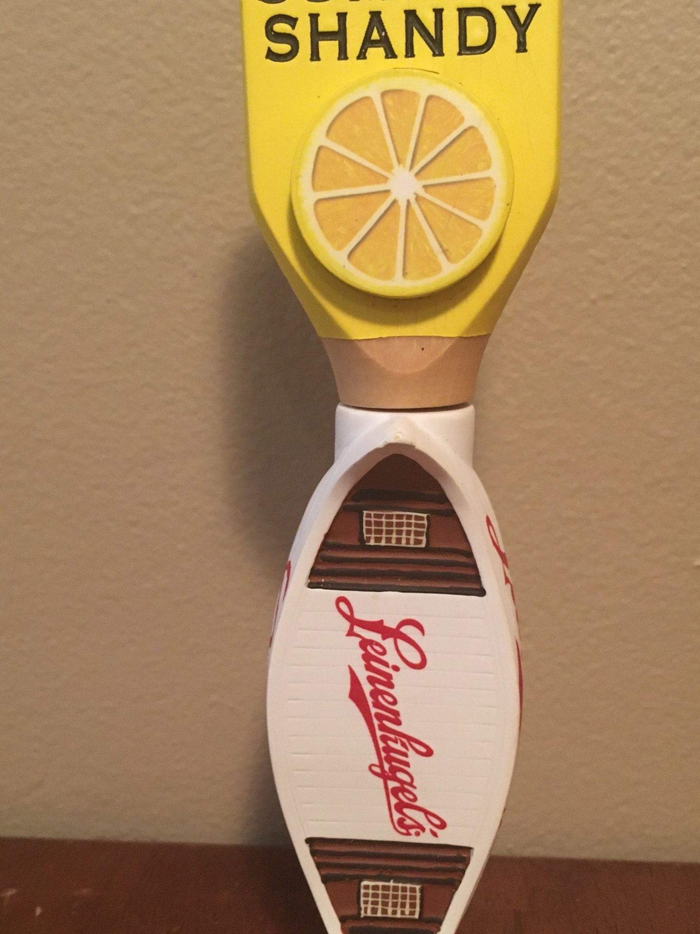 Leinenkugels Short Canoe Tap Handle With Summer Shandy Topper