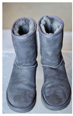 UGG Women’s Classic Short Gray Sheepskin Boots
