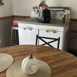 Antique Stove Made Into Island