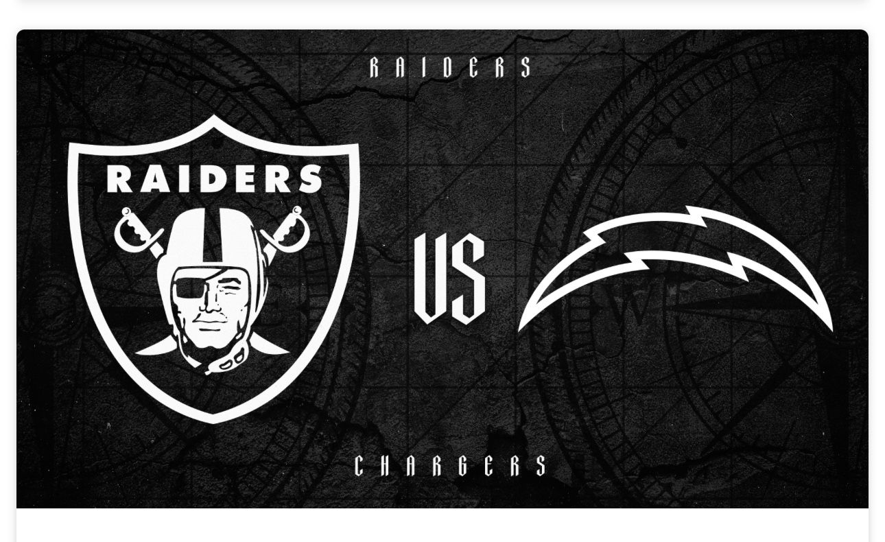 Chargers VS Raiders - 1/4 Or 1/5/2024 - Week 18