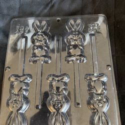 Easter Bunny Chocolate Lollipop Mold 