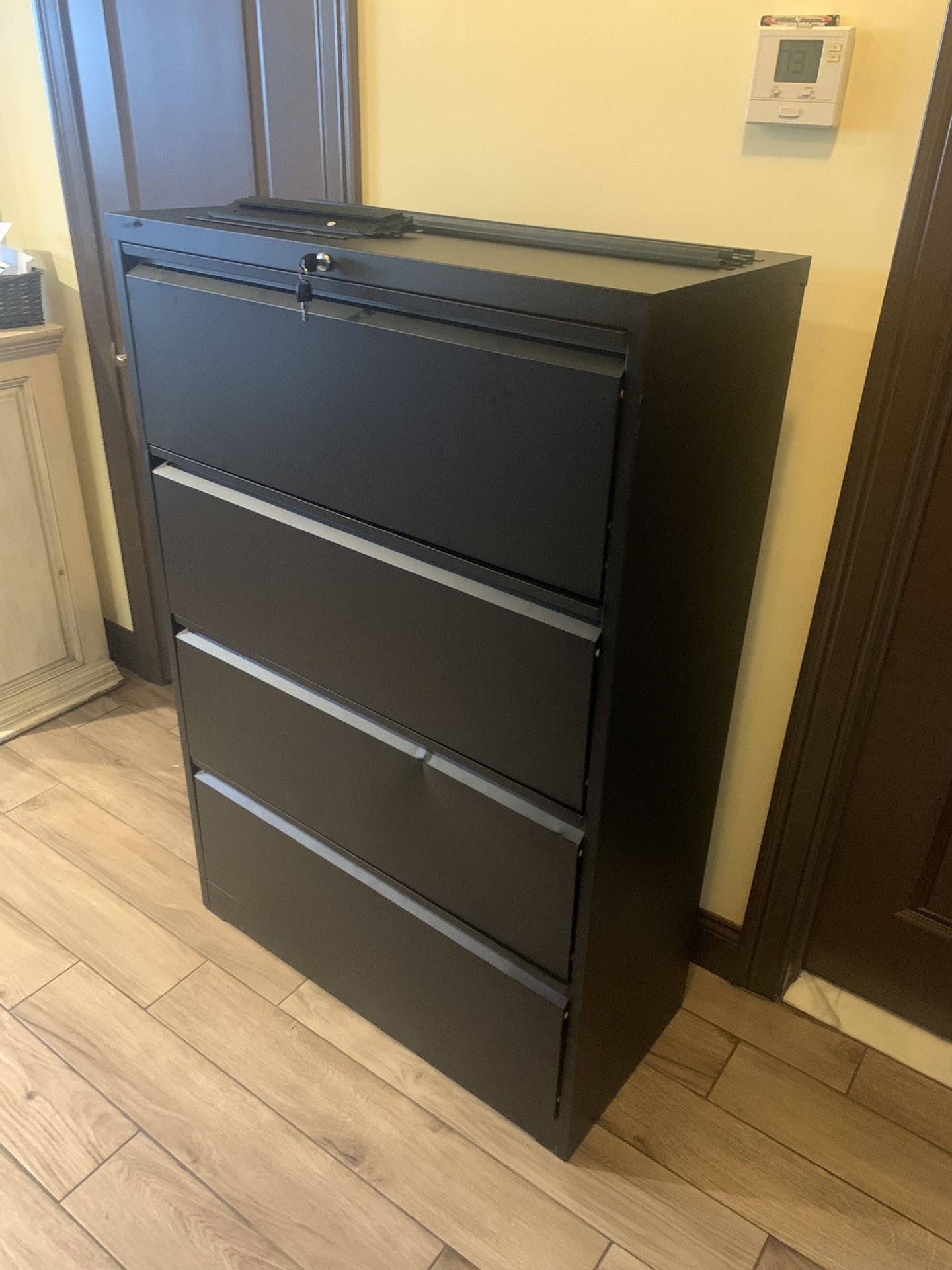 Black File Cabinet