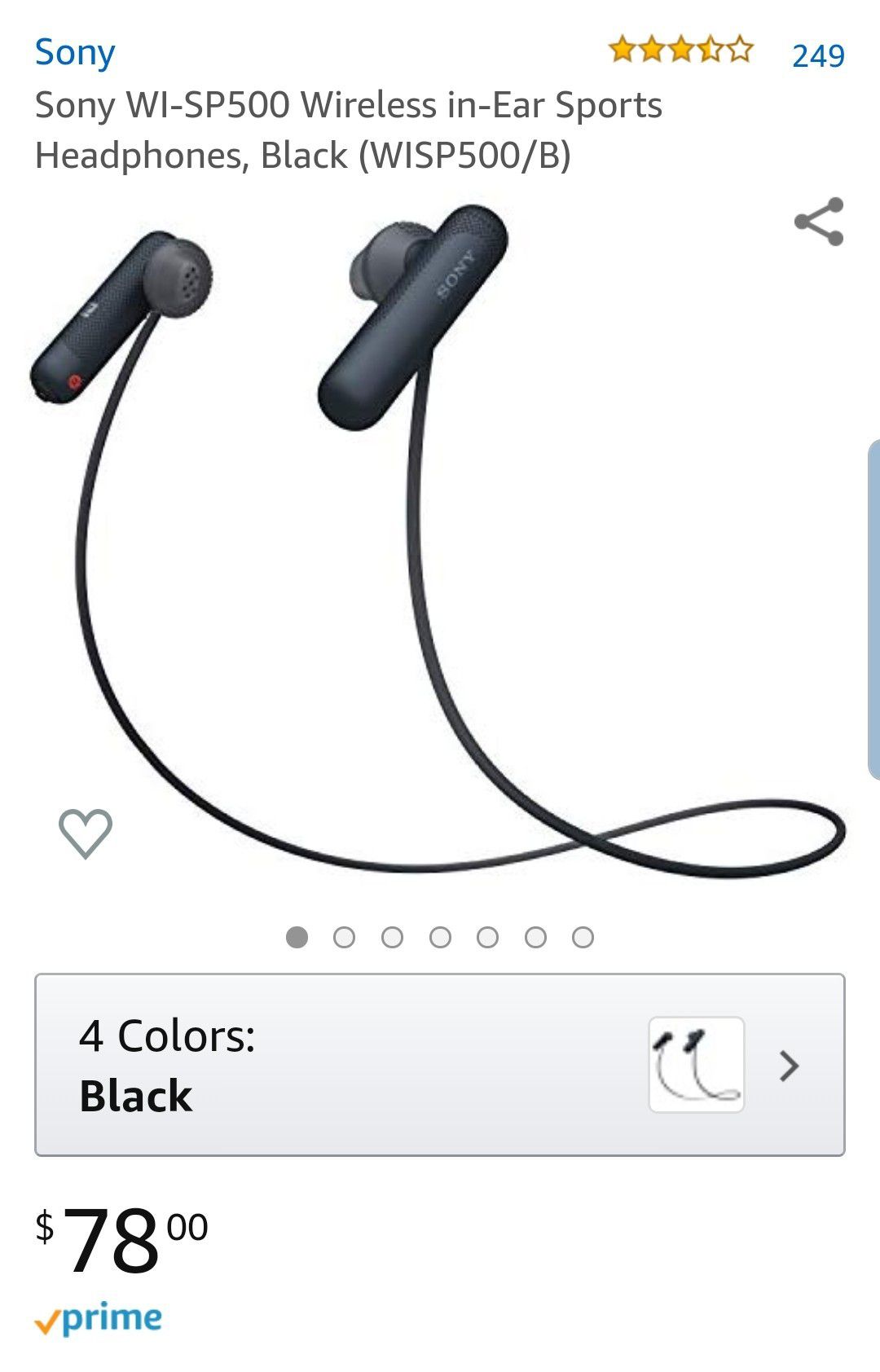 Sony In-ear headphones Black
