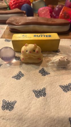 Squishy butter, dumpling, Taber squishy hamster Taber squishy and ￼speck