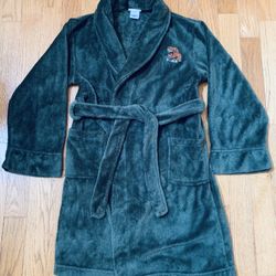 Boys Cherokee Robe Sz Small , Green with T Rex Embroidered , Excellent