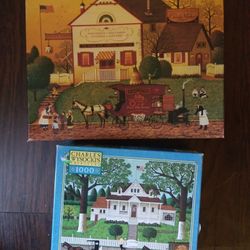 Lot Of Charles Wysocki Vintage Puzzles