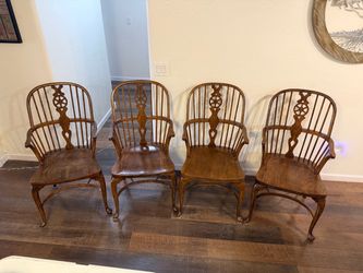Georgian Wheel Back Antique Windsor Chair lot of 4