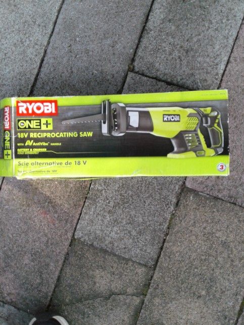 Ryobi 18v Recpricating Saw..New In Box, Never Used. All Instructions Inside.