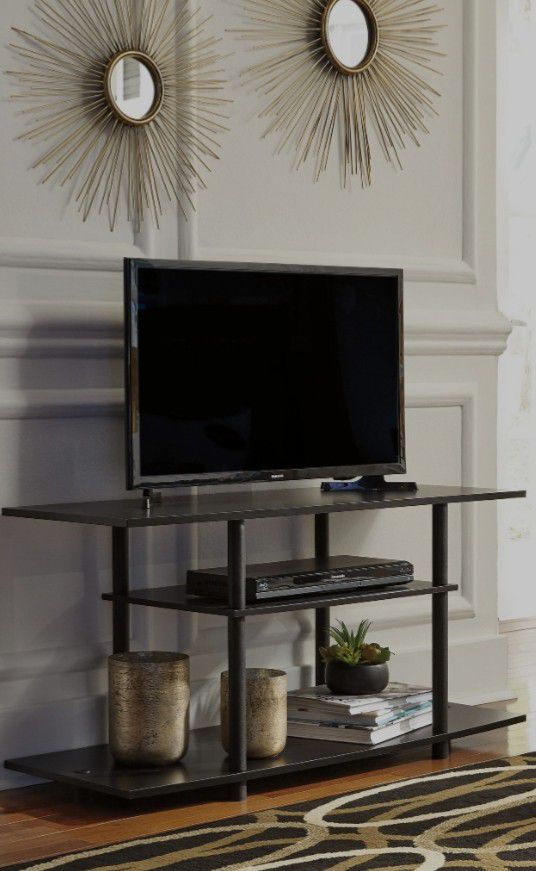 🍭SAME DAY DELİVERY🍭👉 ♥️$39 down payment🎈- Socalle Black TV Stand | W380-118