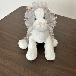 Ganz Webkinz Wire Haired Gray Cat Plush Stuffed Animal Toy Hm015