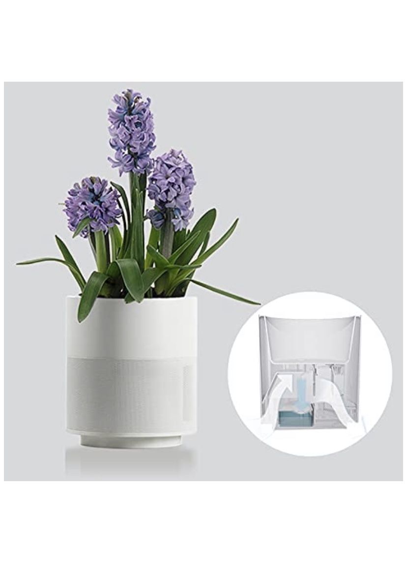 Smart Plant Pots,Self-Watering Flowerpot,Automatic Controlled Watering Low Power flowerpots, Smart Flower pots with High-Precision Soil Sensor,Flower 