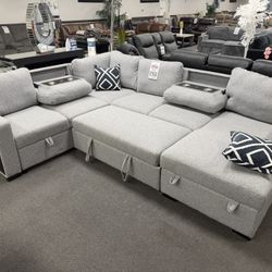 Gray Sofa Sectional Sleeper