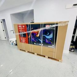 TCL - 98" Class Q55K Series 4K UHD HDR QLED Smart TV with Google TV  Brand New In Box  2025 Model  Delivery
