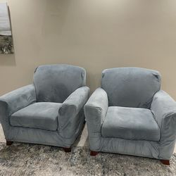 Set of 2 Oversized Accent Chairs – Incredibly Comfortable