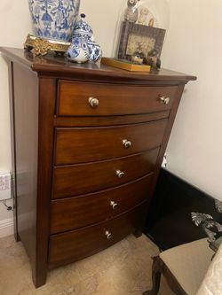 Wood dresser and nightstand