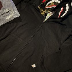 Half camo Bape hoodie