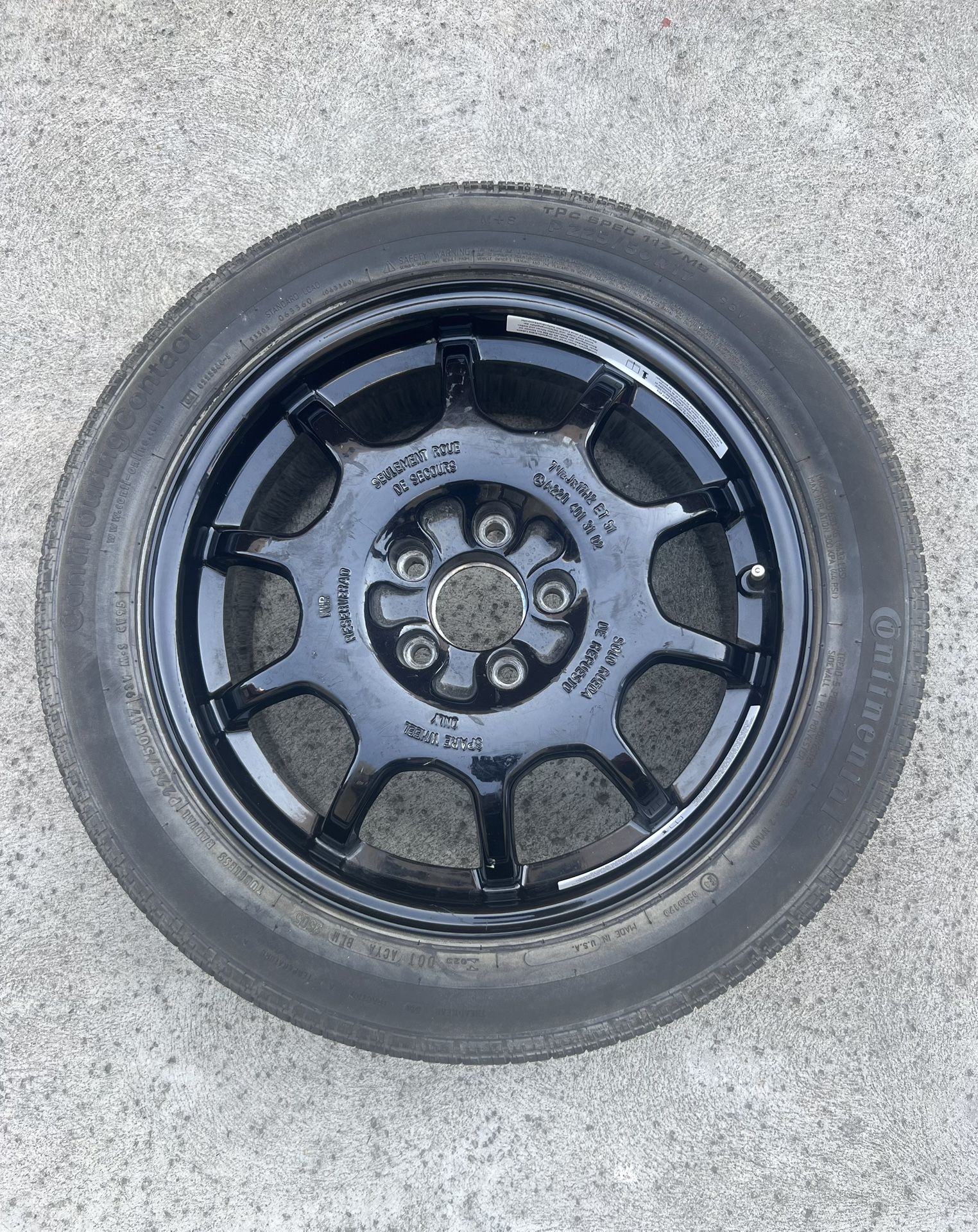 Used Tire With Rims