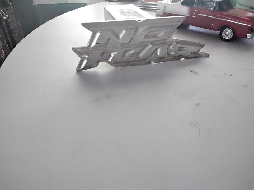 90s NO FEAR Trailer Hitch Aluminum  Cover 