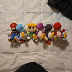 Mario Yoshi and Zelda Plush