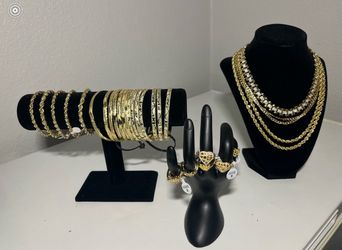 Gold Rope Bracelets Rings Chains