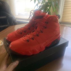 Jorden Chilli Red 9s Size 13 Worn 2 Time 