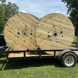 6’ Round X 44” Tall New Wooden Spools / Read Below ⬇️